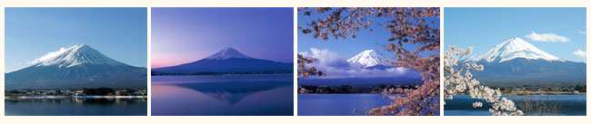 富士山　河口湖の風景